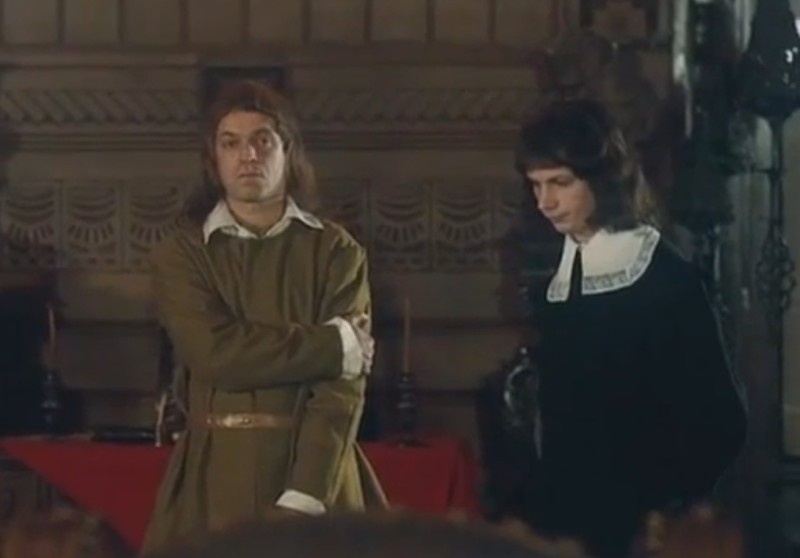 Монк и Карл II. Кадр из фильма "Тайна королевы Анны, или Мушкетёры тридцать лет спустя".