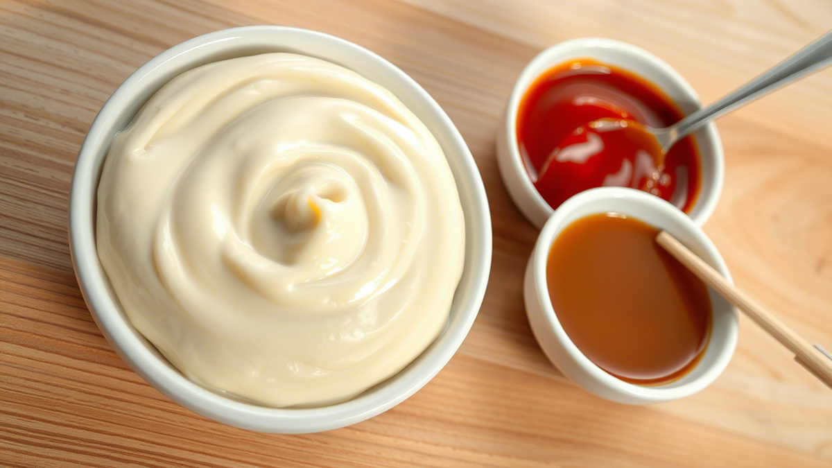 Основные ингредиенты для соуса к жареной картошке