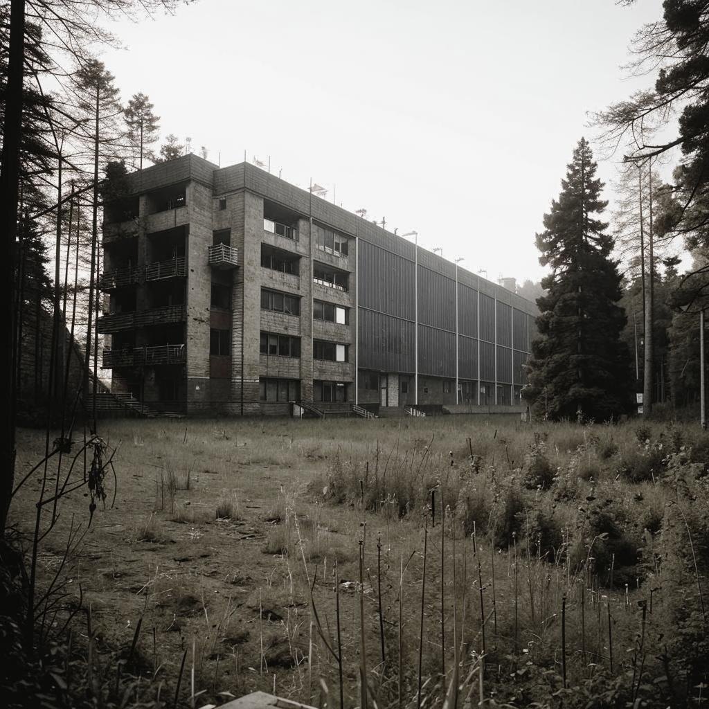 Засекреченный научный центр СССР, обработанное фото 1960-х годов