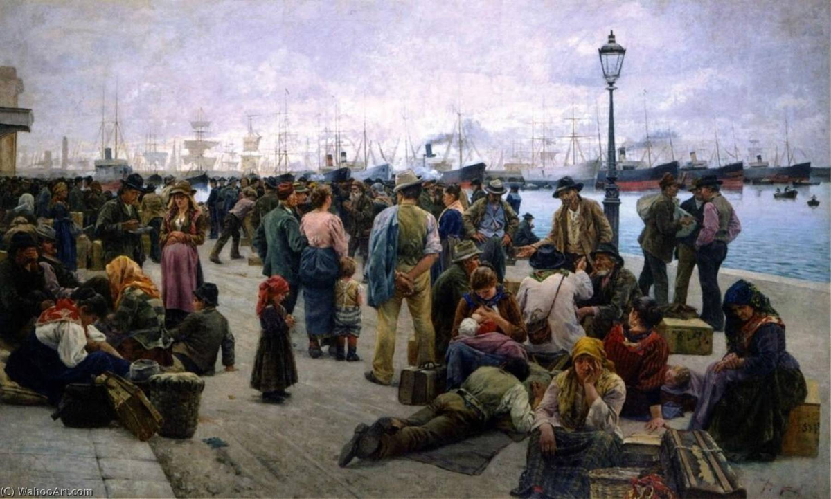 "Эмигранты", 1896 год, Адольфо Томасси