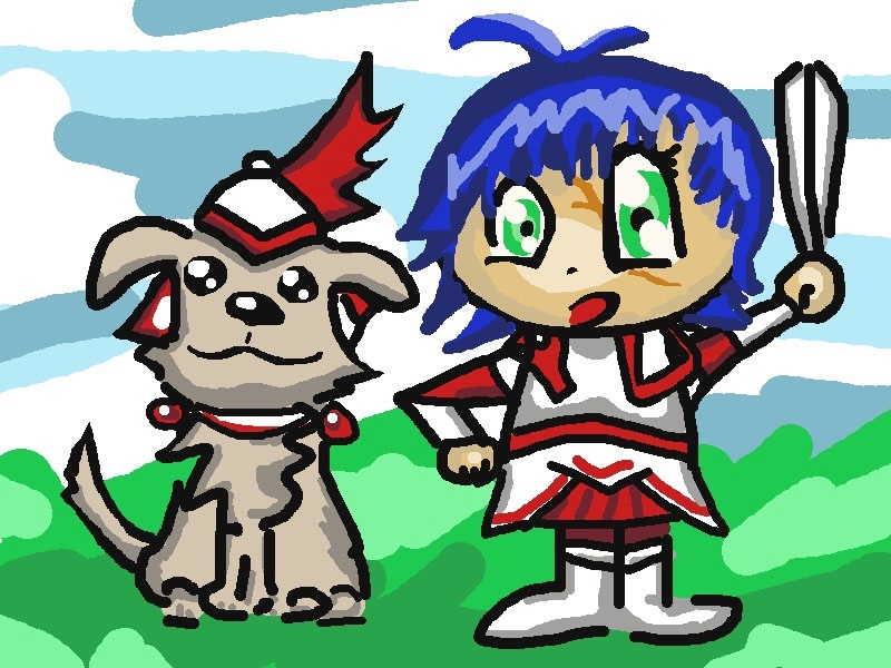 Воительница и пёсель