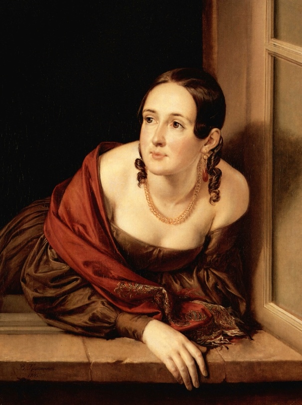 Женщина в окне ( Казначейша). 1841 г.