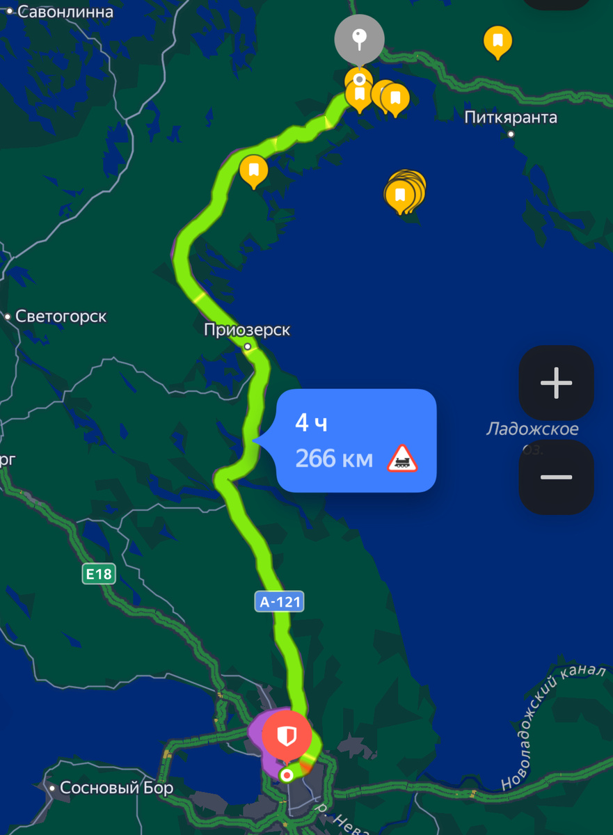 Маршрут: Санкт-Петербург- Сортавала.