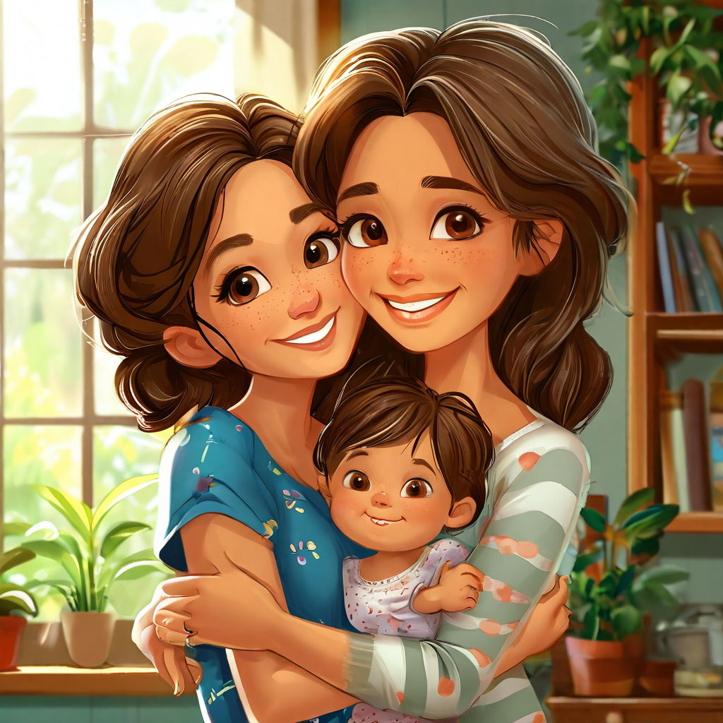 Луна в Раке - сложно отпустить детей от себя.