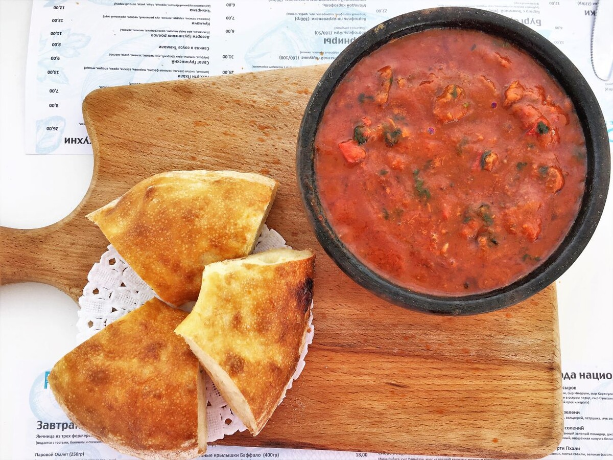 Чашушули в ресторане Порт Одесса, в Батуми