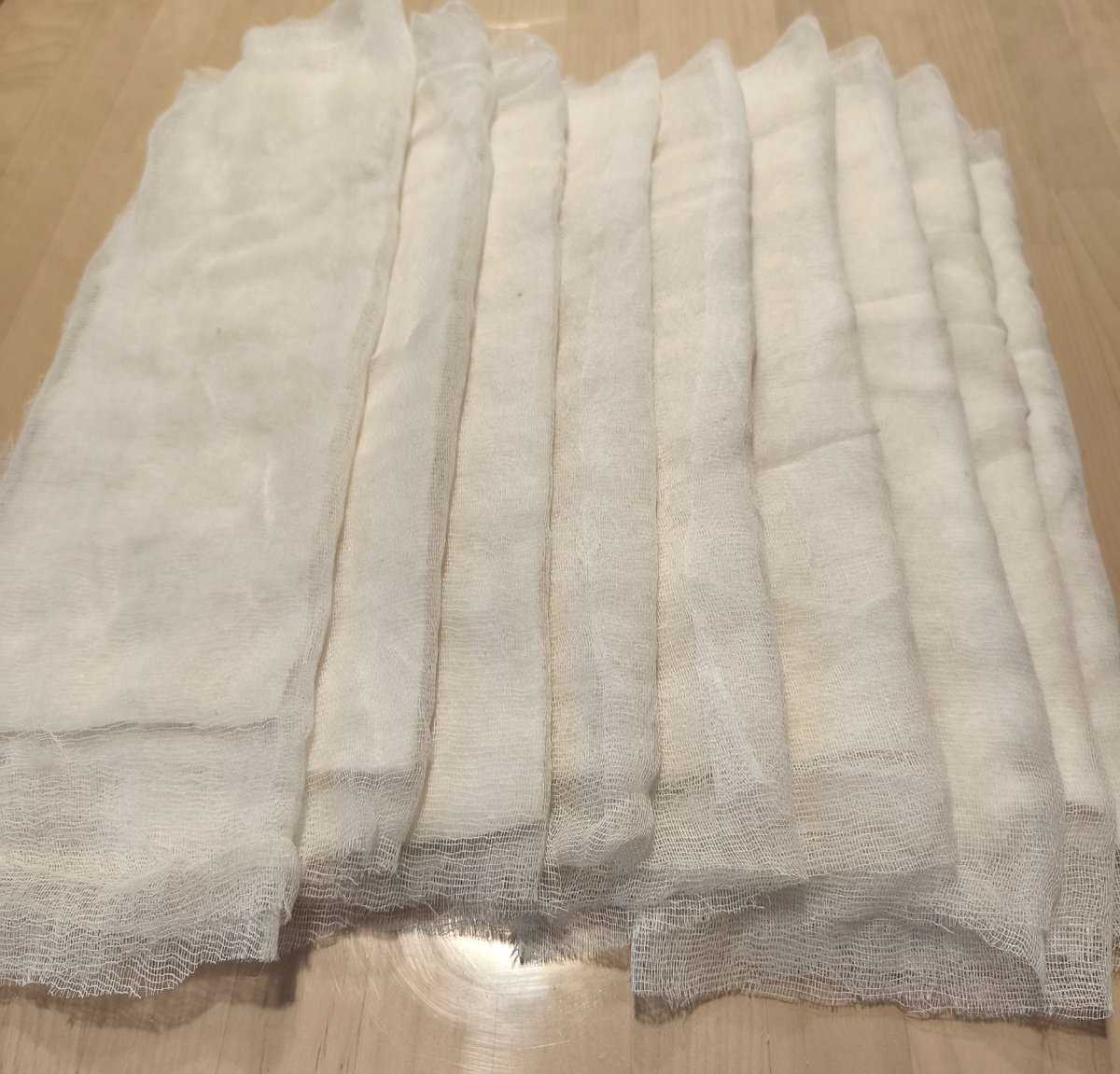 Заворачивала в один слой