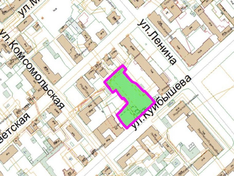 Схема участка под застройку
Фото: Администрация города Кургана
