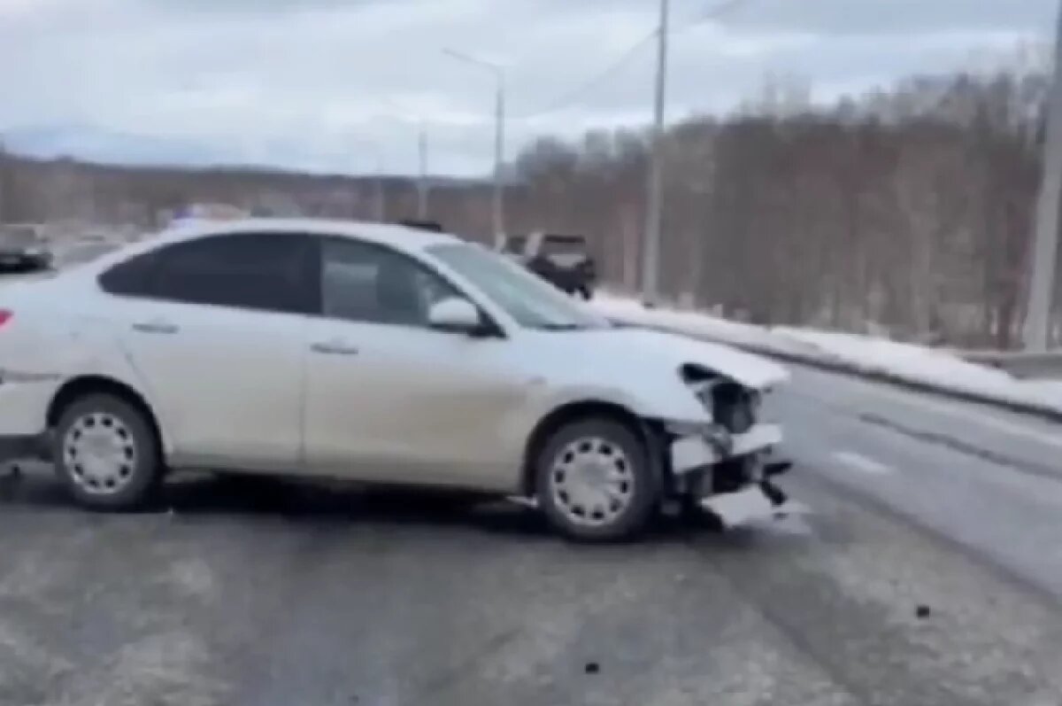    Массовое ДТП произошло по улице Северо-Восточное шоссе на Камчатке