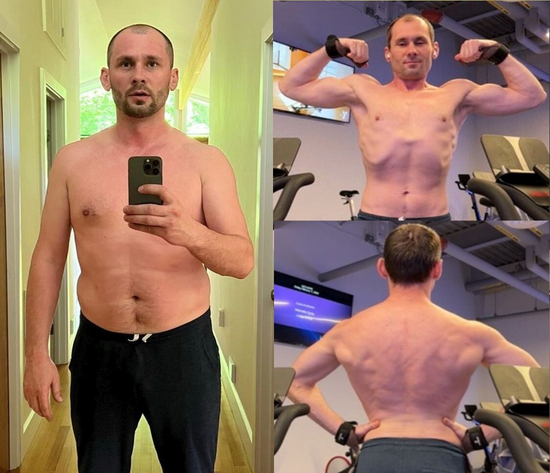 Этого ученика зовут Алекс, живет в Бостоне. Мы работали примерно год полтора над его силовым развитием, после чего убрали жир и показали то что накачали на свет Божий.