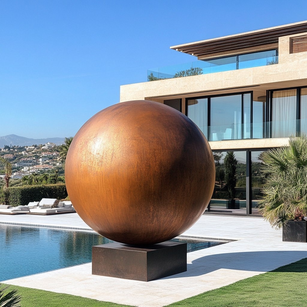 ⚪️Сфера из стали Corten 
