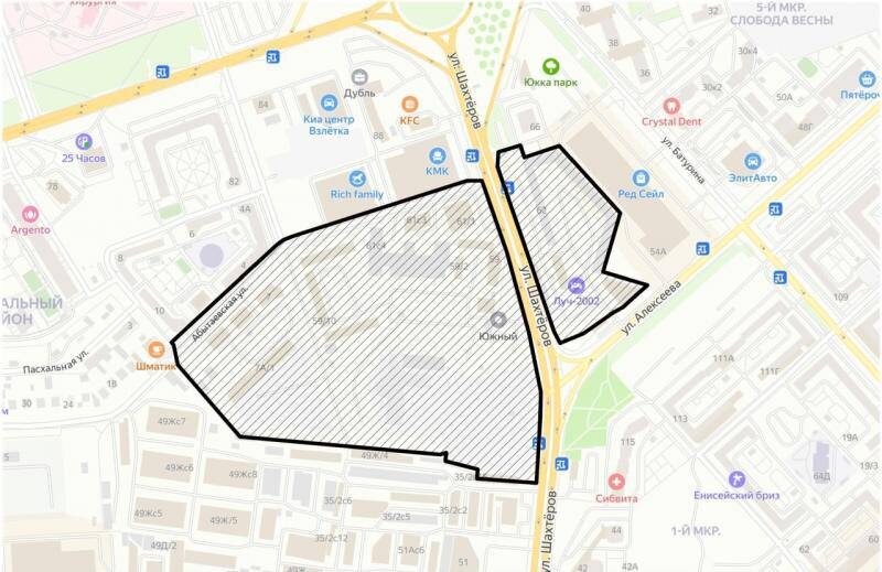     Жители Красноярска смогут внести предложения в проект планировки КРТ на Шахтеров