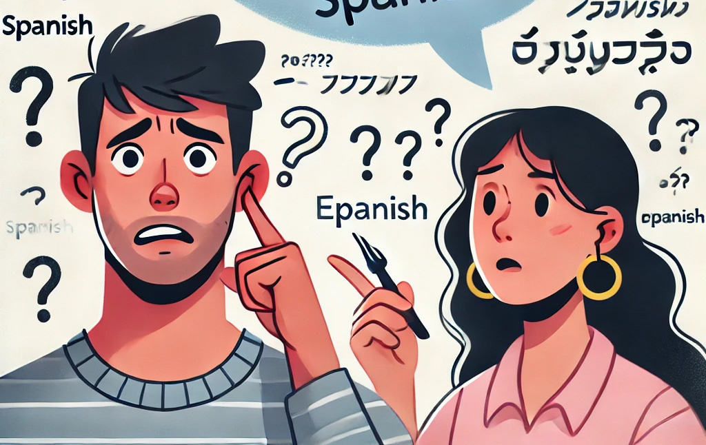 Когда не понимаешь иностранную речь на слух.