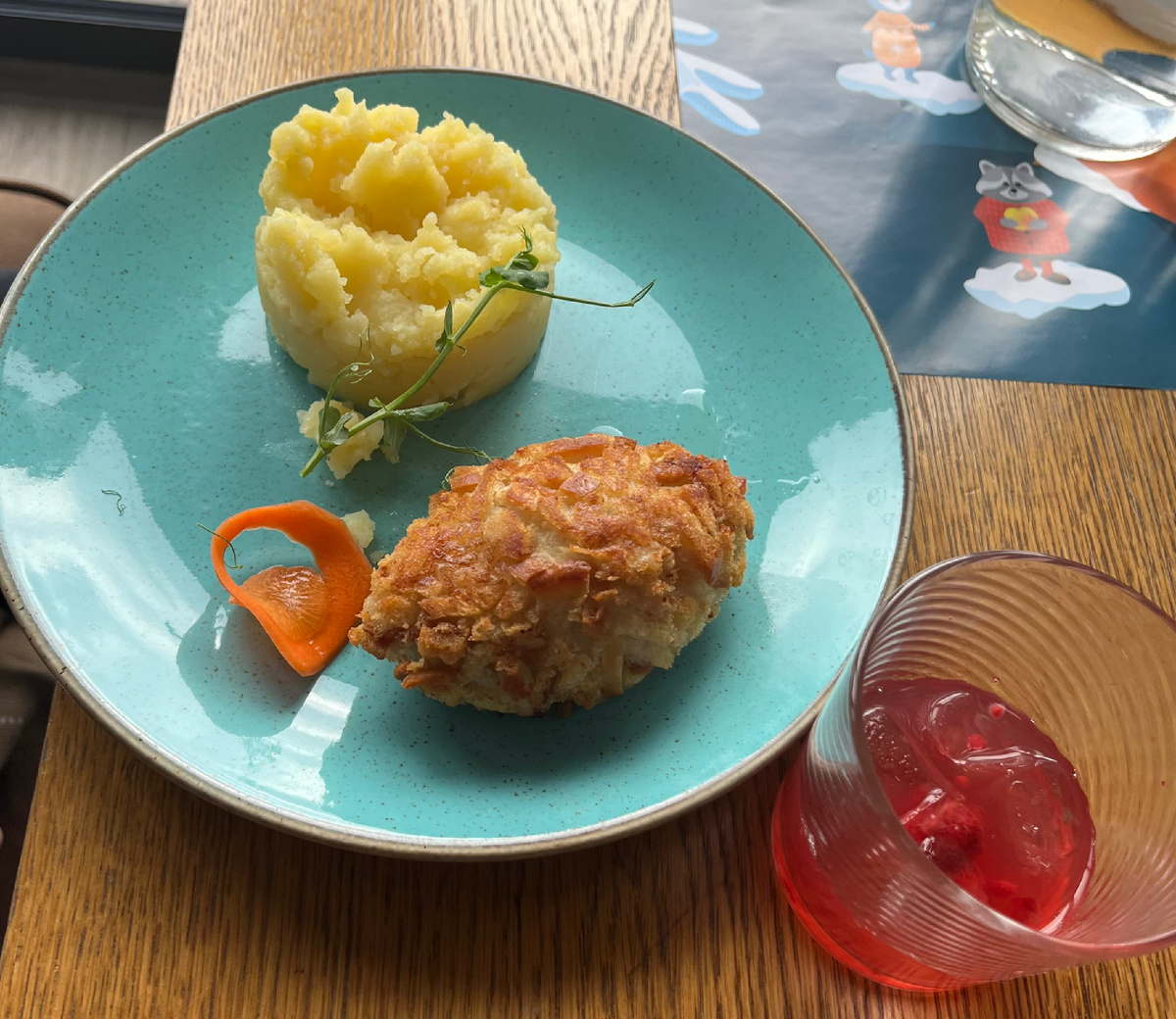 Фото автора. Пожарская котлета классическая с толченым картофелем 