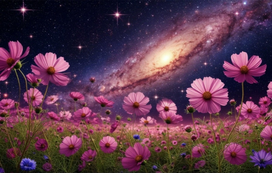 Космея, её называют–растение Космос. Она символизирует радость, беззаботность, умиротворение.