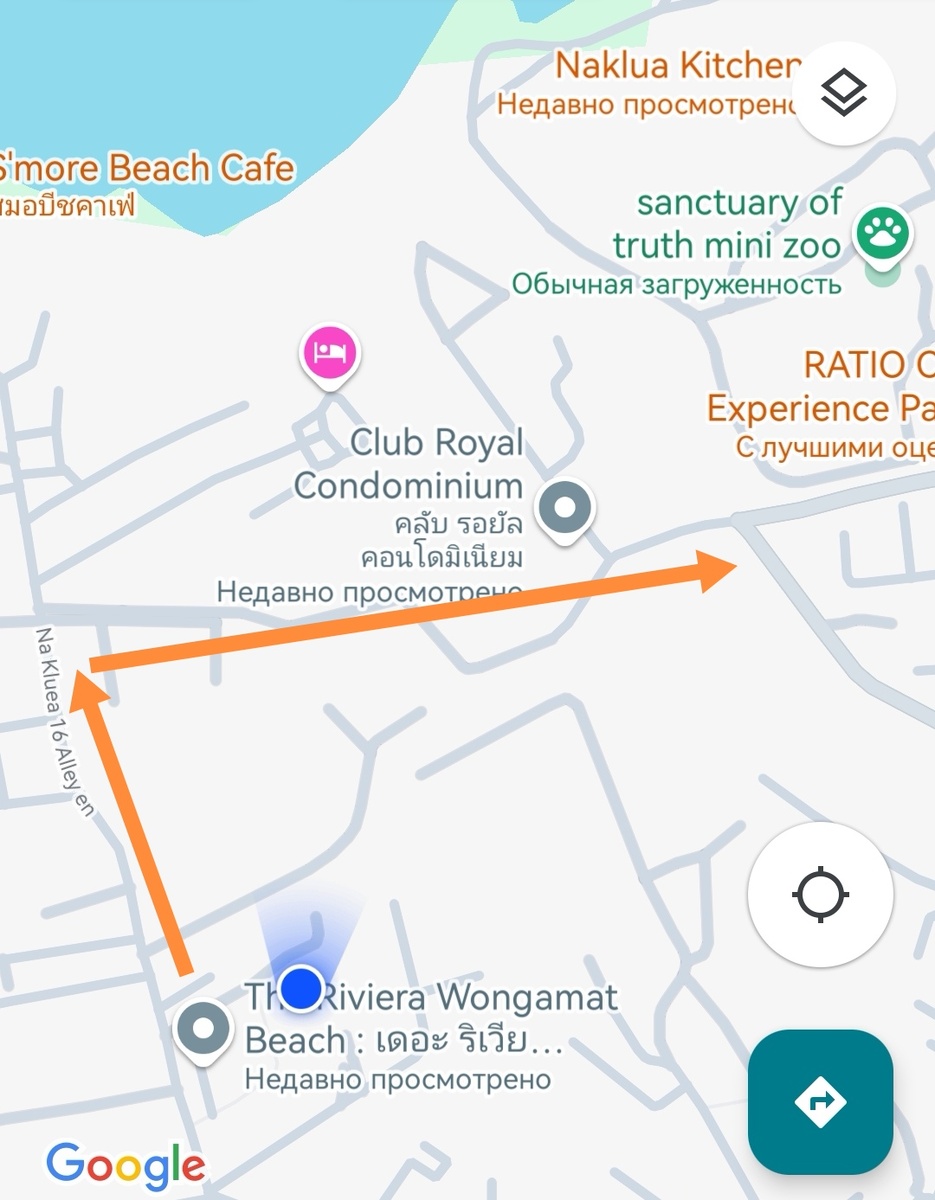 Мы прошли вот так