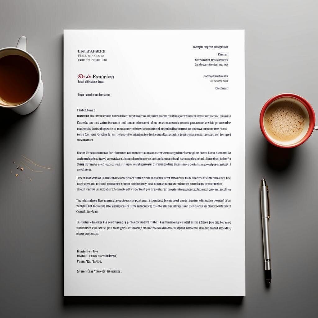 Иллюстрация делового письма.