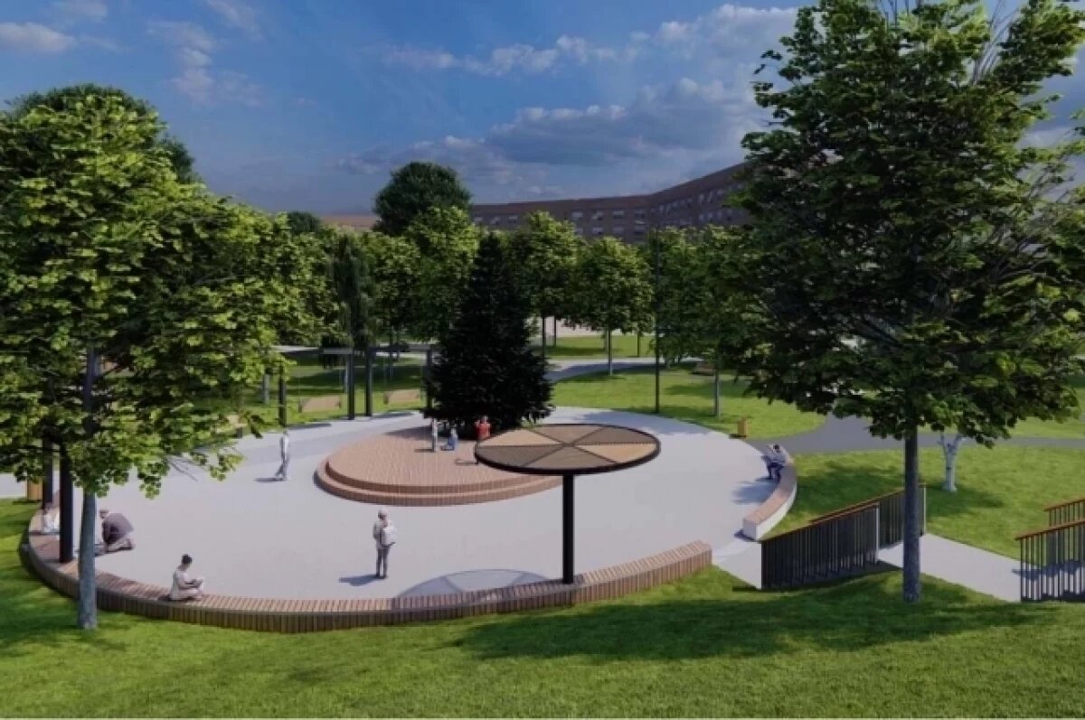    Проект будущего сквера.