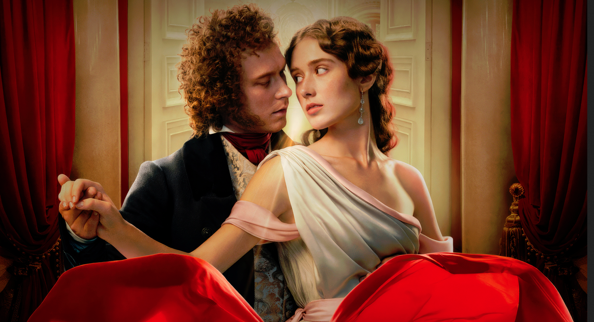 Кадр из фильма. Пушкин с женой.