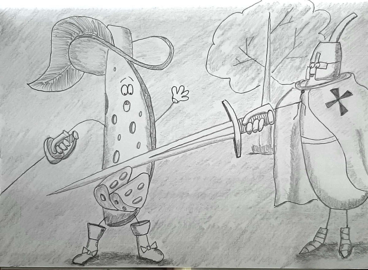 Неравное сражение. МушкеСЫР против Банана-рыцаря.