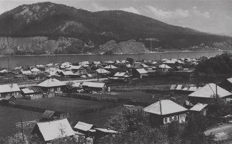 Вид на село Овсянка. Снимок 1980-х гг. Фото из открытых источников.