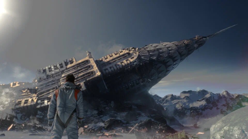 Кадр из фильма "Падение луны" режиссера Роланда Эммериха