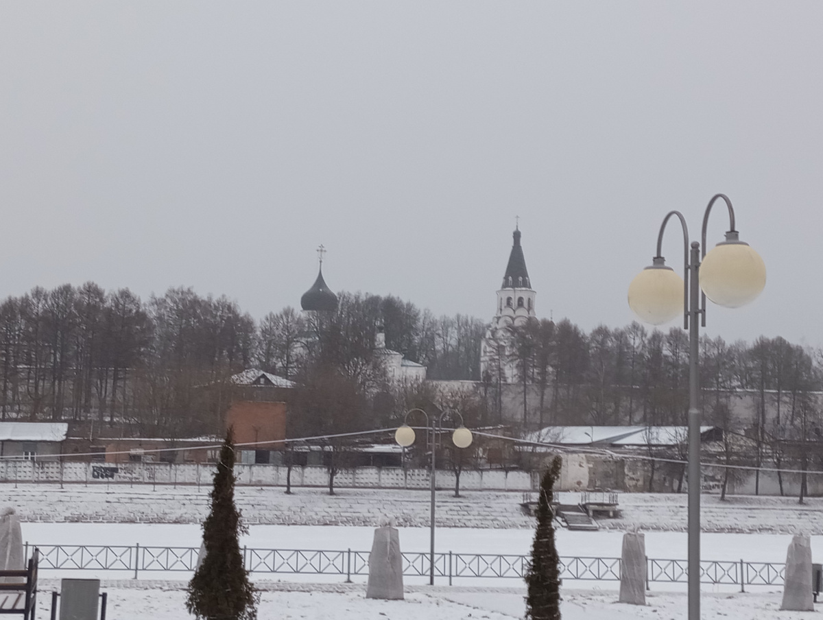 Вид на Александровскую слободу с набережной реки Серой