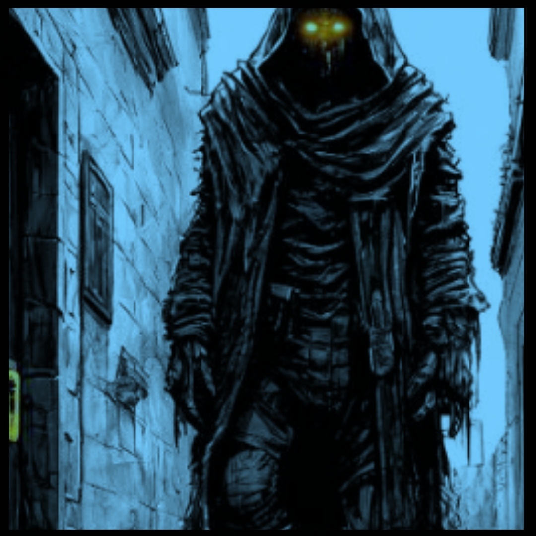 Я открыл дверь и увидел тёмную фигуру в капюшоне и ярко-жёлтыми глазами