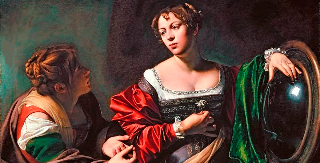 Караваджо. Марфа и Мария Магдалина.  1598г