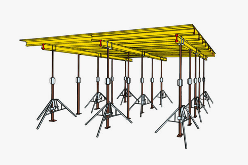 Опалубка перекрытий на телескопических стойках 
