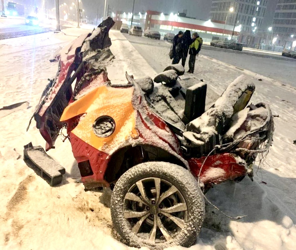 Задняя часть Chery Tiggo 7 Pro после ДТП