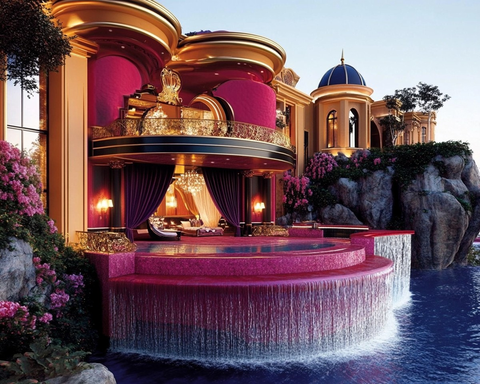 Волшебный отель иллюстрация