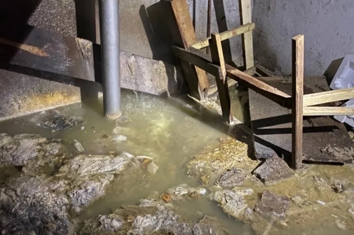    В Самаре на улице Аэродромная целый месяц тонет подвал