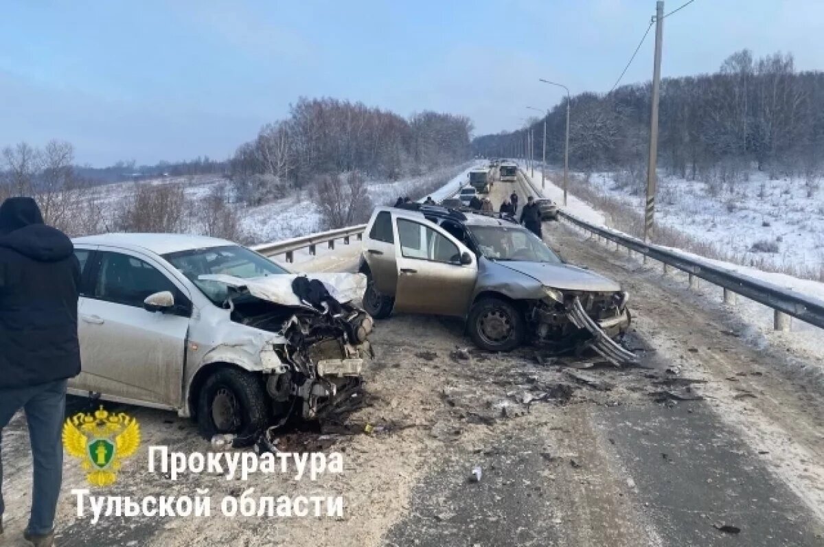    Четыре человека пострадали в массовом ДТП в Щёкинском районе