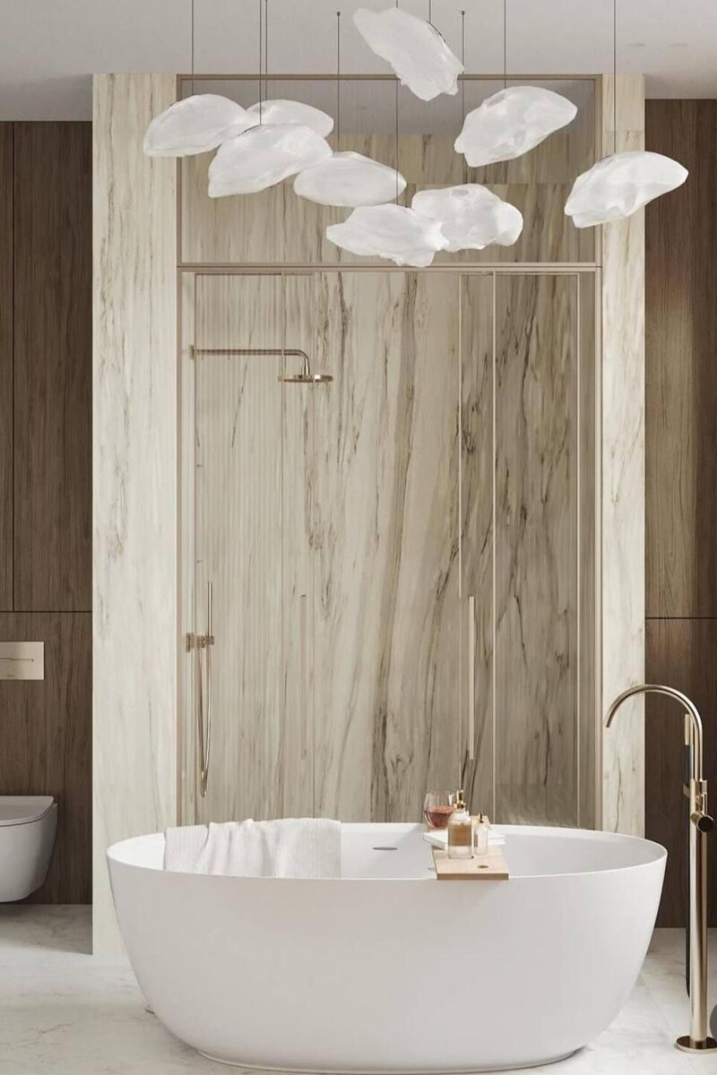    Интерьер ванной комнаты в доме Костенко Социальные сети