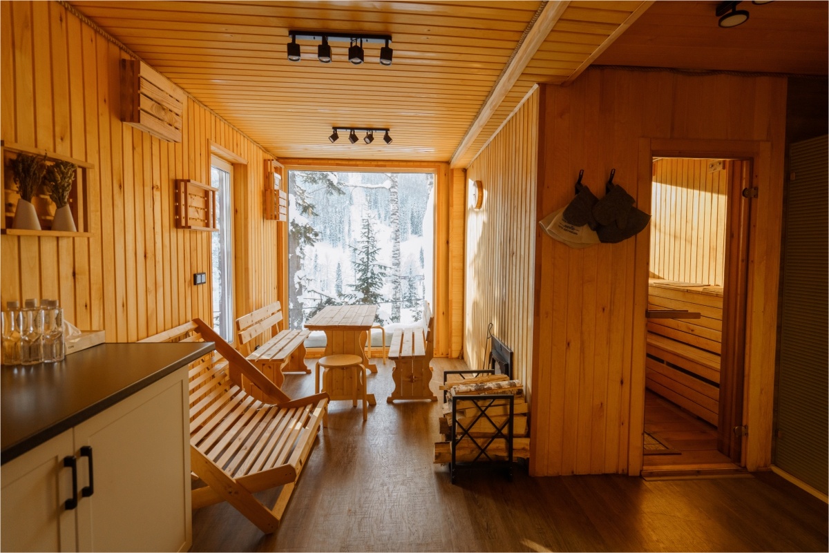 Баня на дровах на Секторе Е