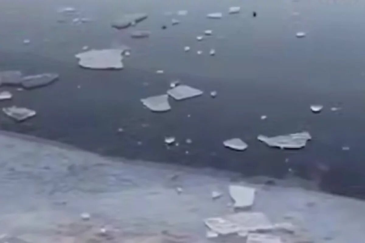    Азовское море покрылось льдом