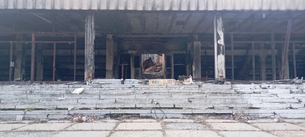    Так сейчас в Северодонецке выглядит Дворец спорта. Фото: АиФ-Калуга/ Ярослав Соколов