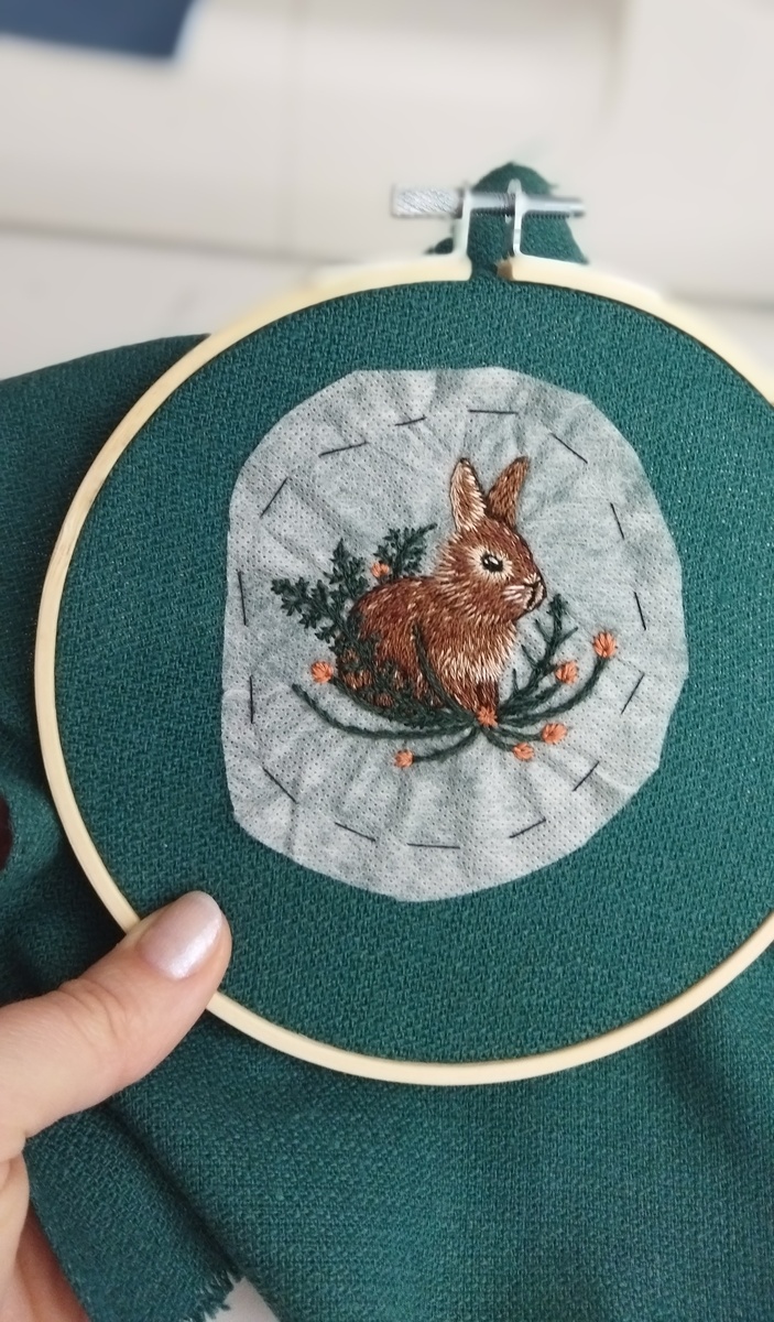 Вот такие нитки я выбрала для того, чтобы вышить зелень