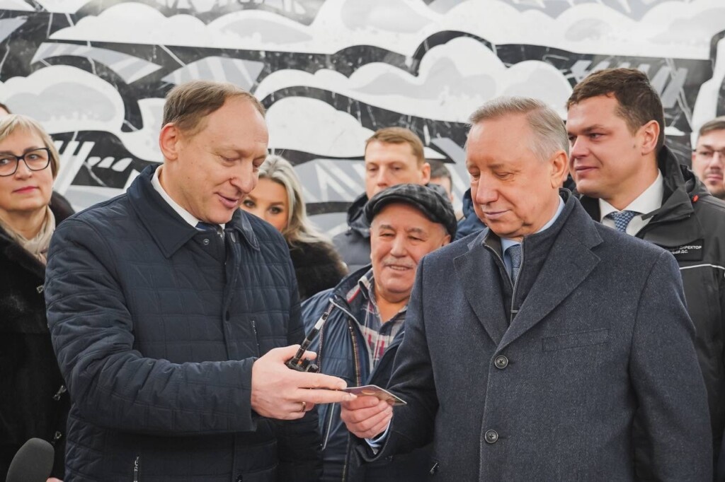 Губернатор Беглов на открытии станции "Горный институт" / Фото: telegram.org / Александр Беглов