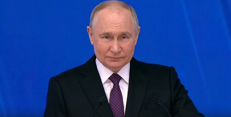    Владимир Путин. Источник: Кадр из трансляции "Россия 1"