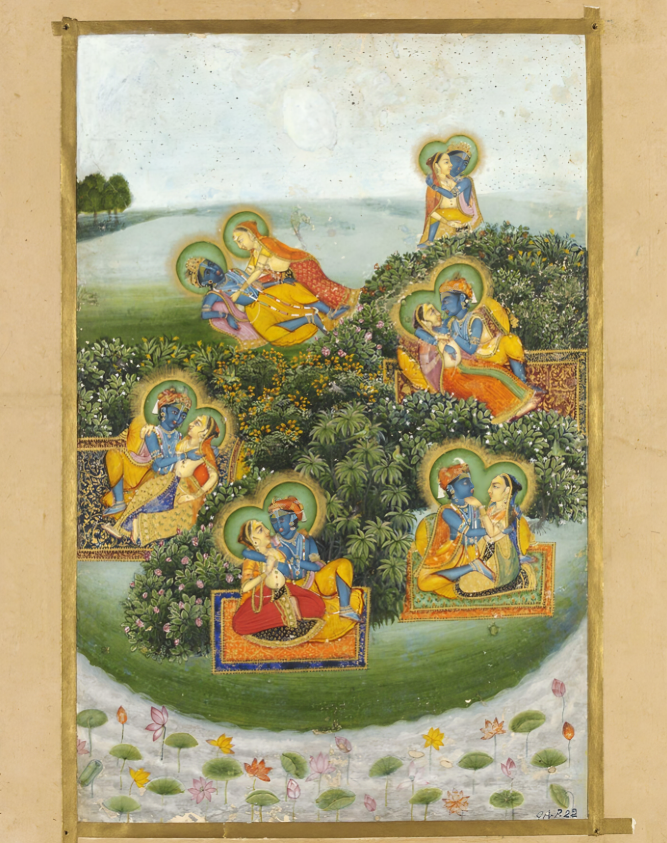 Иллюстрация к "Гитаговинде". Джайпур, около 1800 г.
