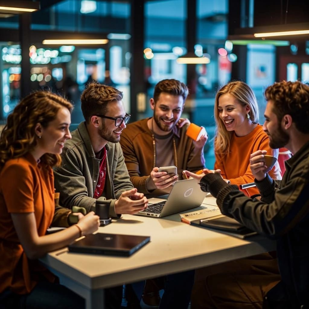 Генерация изображения: "общедомовой чат". Кандински