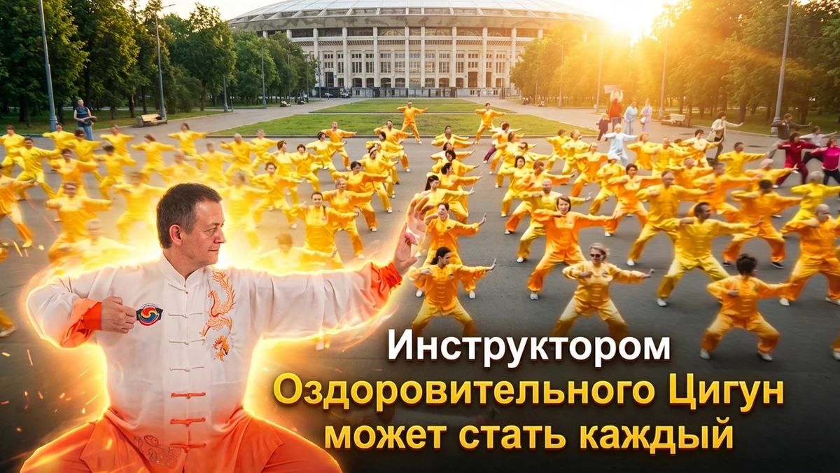 Олимпийский день России в Лужниках. Инструктором Оздоровительного Цигун может стать каждый