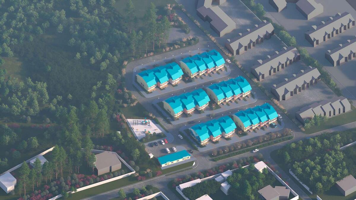 Проект и план застройки ЖК Таунхаусы на Ежевичной в Екатеринбурге