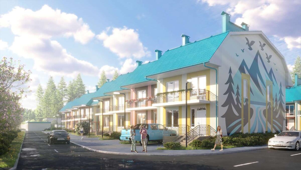 Проект и план застройки ЖК Таунхаусы на Ежевичной в Екатеринбурге