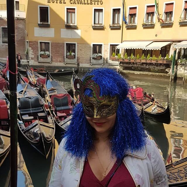 Это я на карнавале в Венеции.