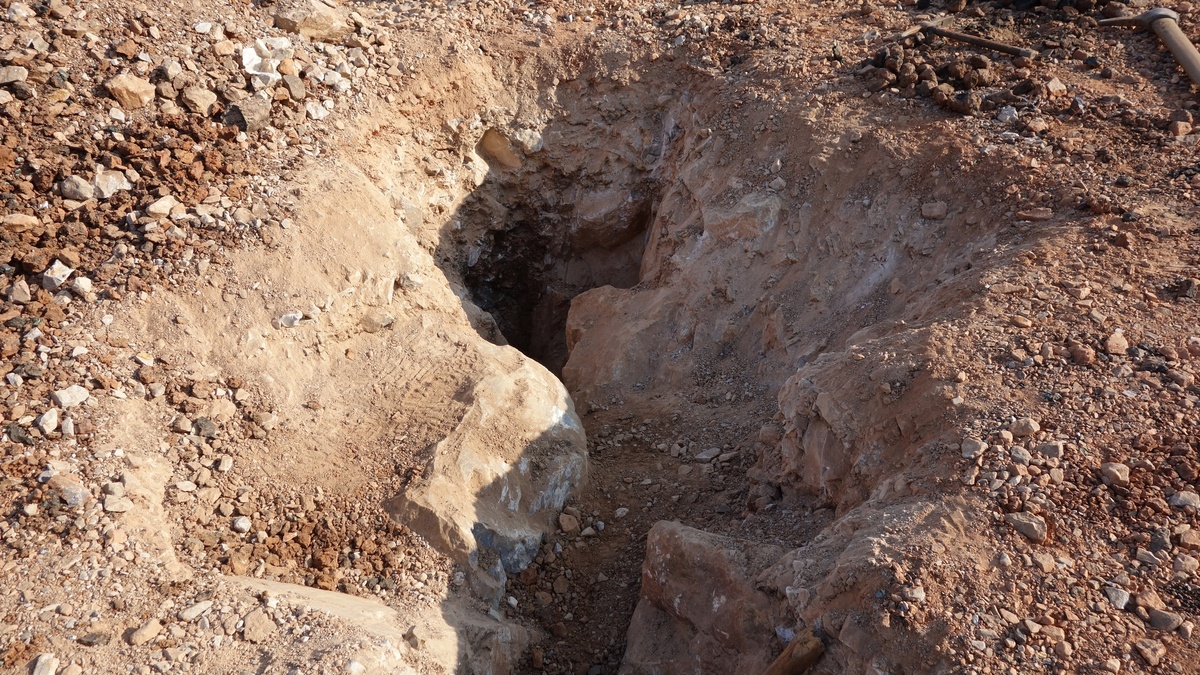 Карст с азуритами