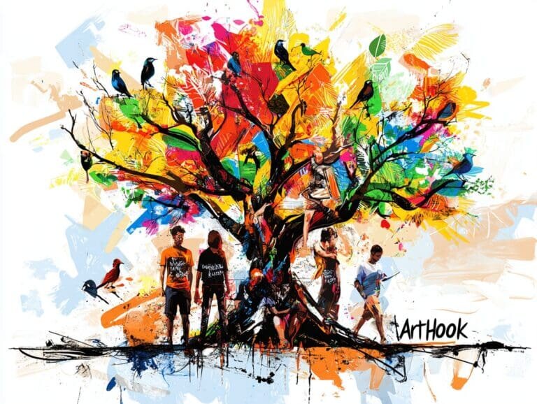    Семейное древо в росписи: как создать уникальную настенную живопись, которая сохранит вашу семейную историю навсегда Art-Hook.Ru