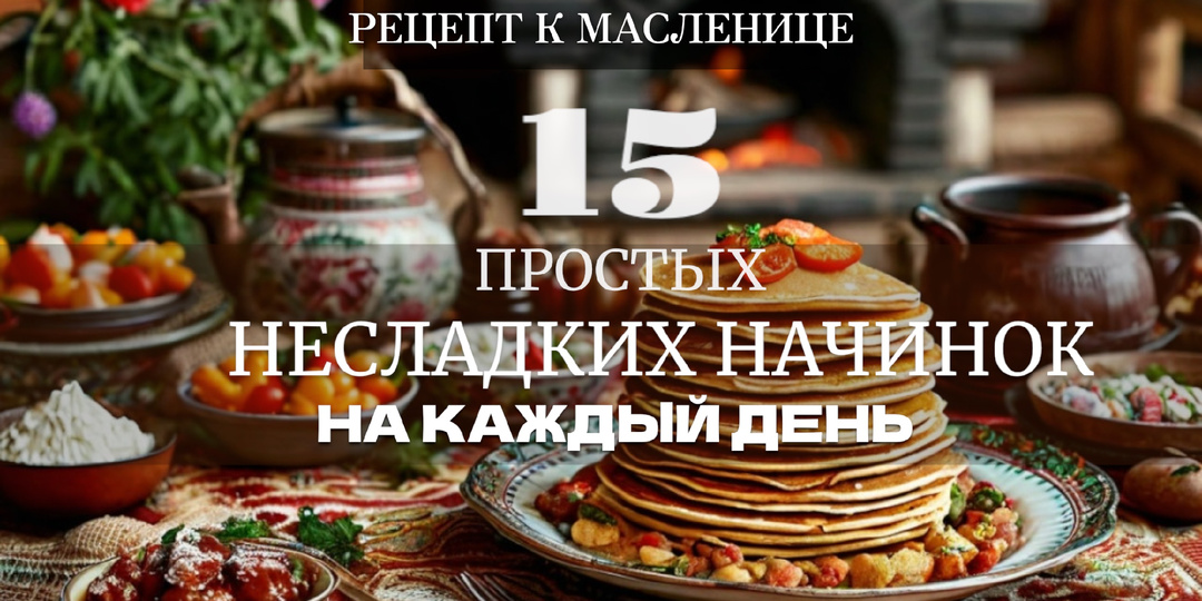 15 простых несладких начинок на каждый день. Рецепты к Масленице