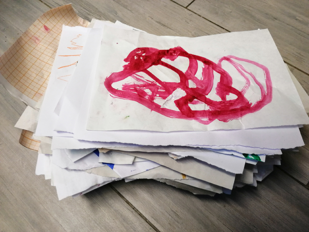 Недельный труд нашей младшей дочери. 